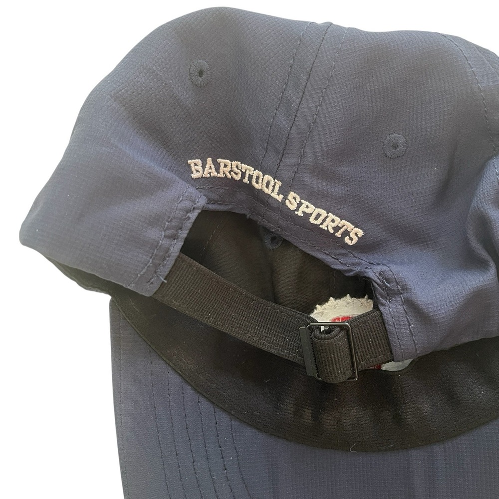 Barstool Sports Navy Blue Adjustable Hat Baseball Cap Lightweight Polyester - Picture 6 of 6